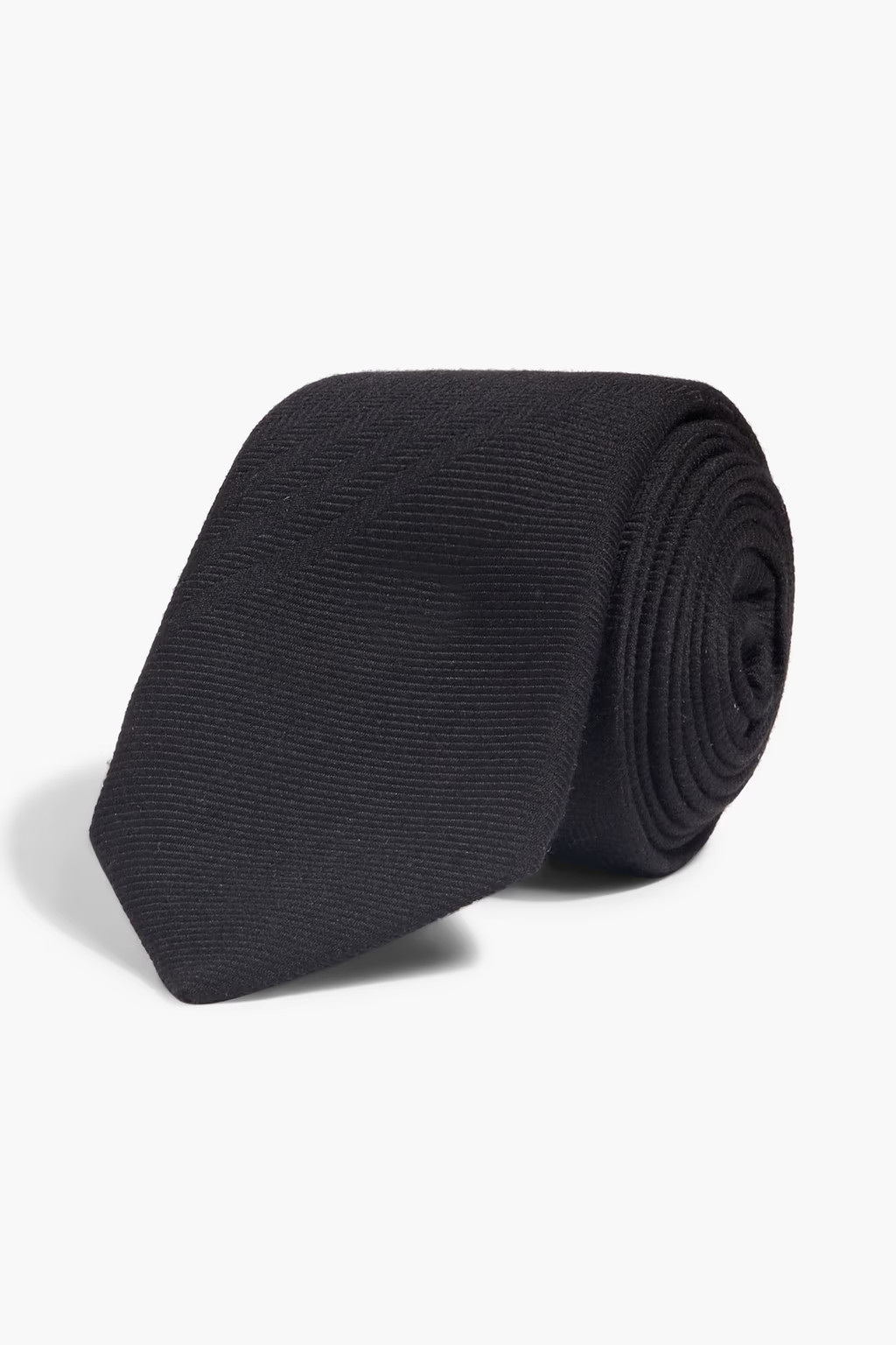 Wool and mulberry silk-blend tie | The Outnet (UK and Europe)