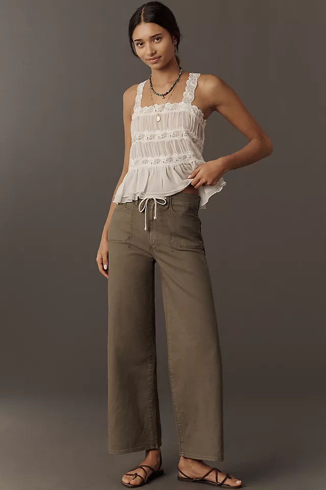 Ari Tie-Waist Wide-Leg Jeans | Anthropologie (US)