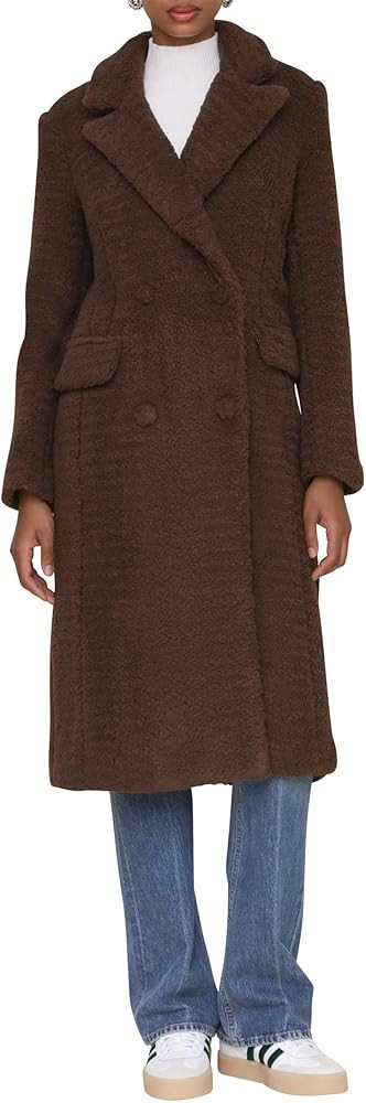 Avec Les Filles womens Double Breasted Sherpa Coat | Amazon (US)