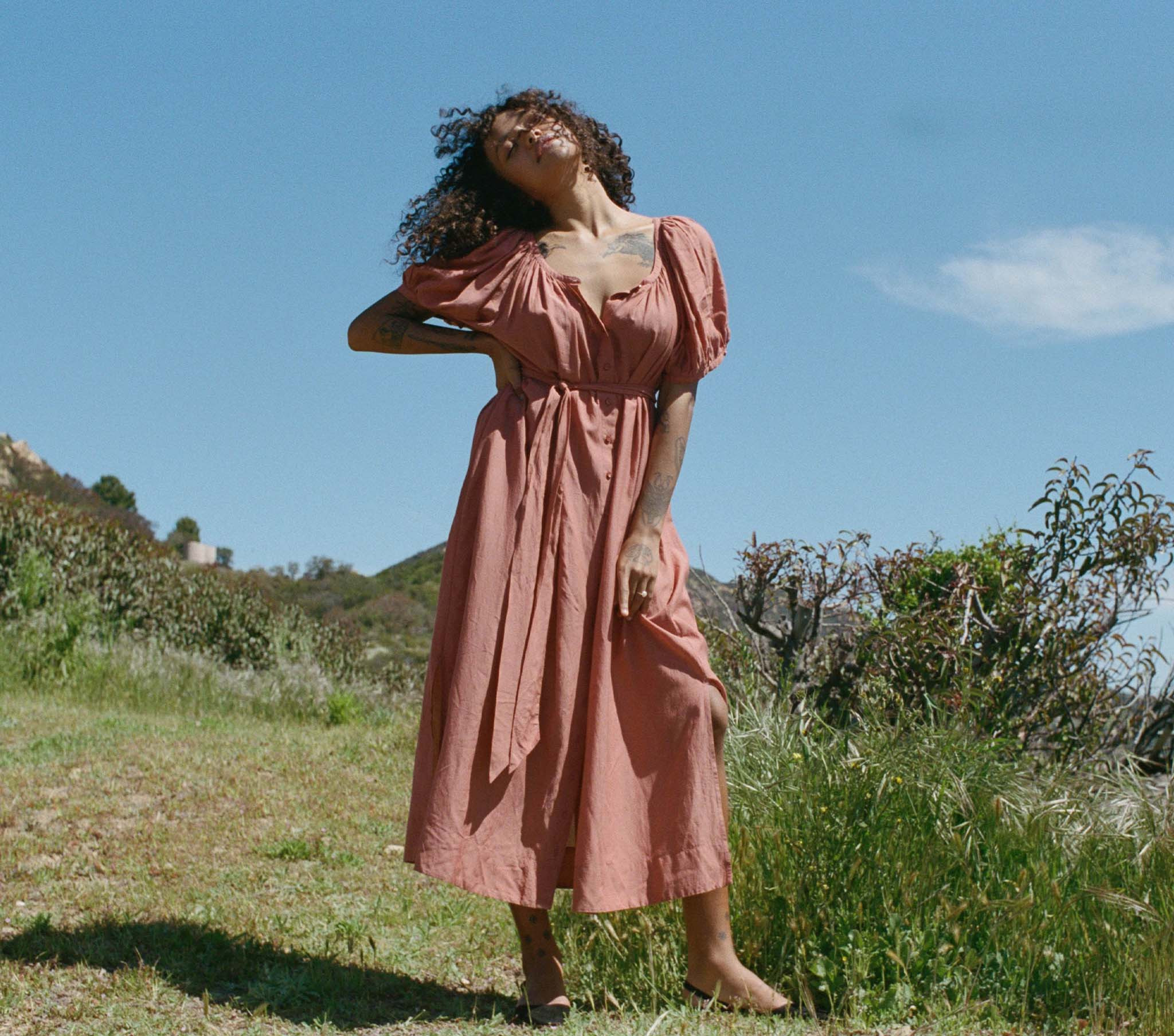 Juno Dress - Tierra | DÔEN | DOEN