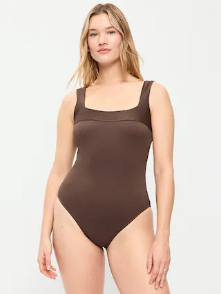 Ribbed One-Piece Swimsuit | Old Navy (CA)