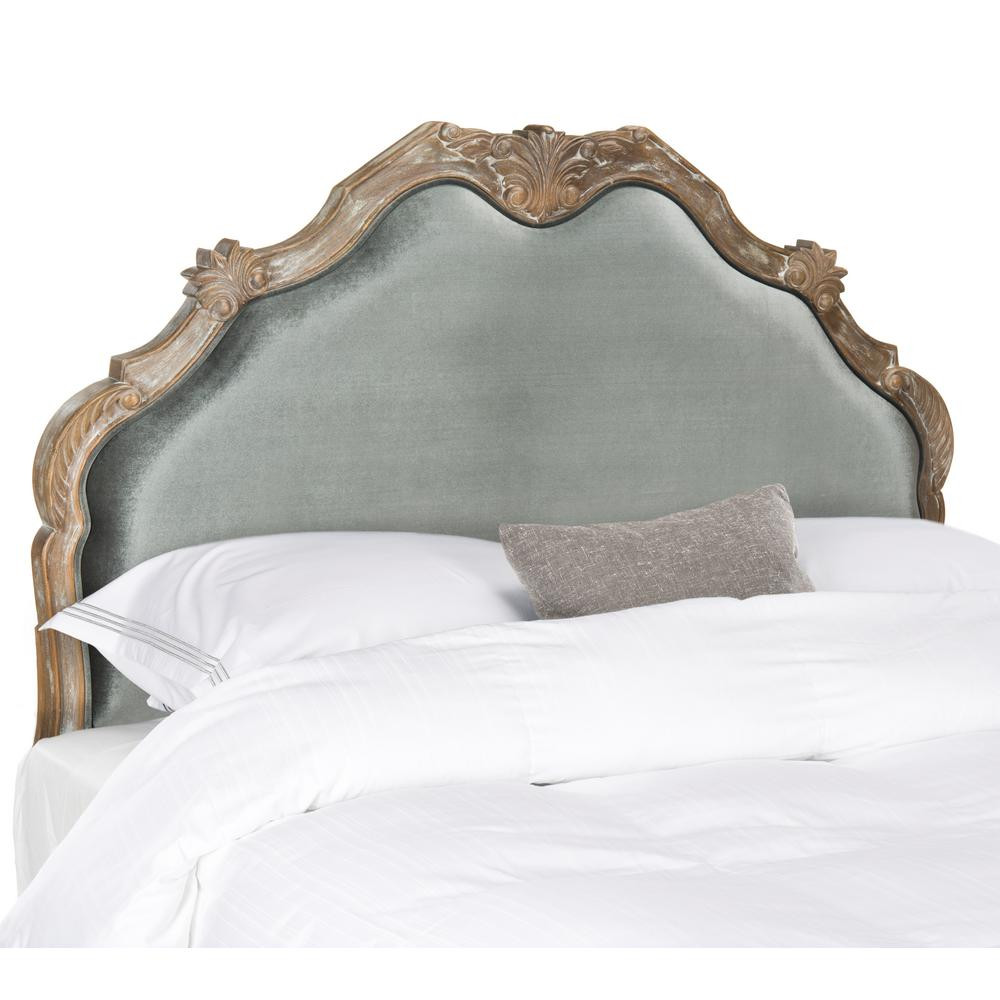 Safavieh Harlow Grey Full Headboard-FOX6245B-F - The Home Depot | The Home Depot