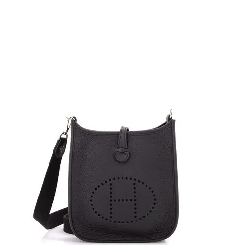 Pre-Owned Hermes Evelyne Bag Gen III Clemence TPM in Noir at Nordstrom, Size X-Small | Nordstrom