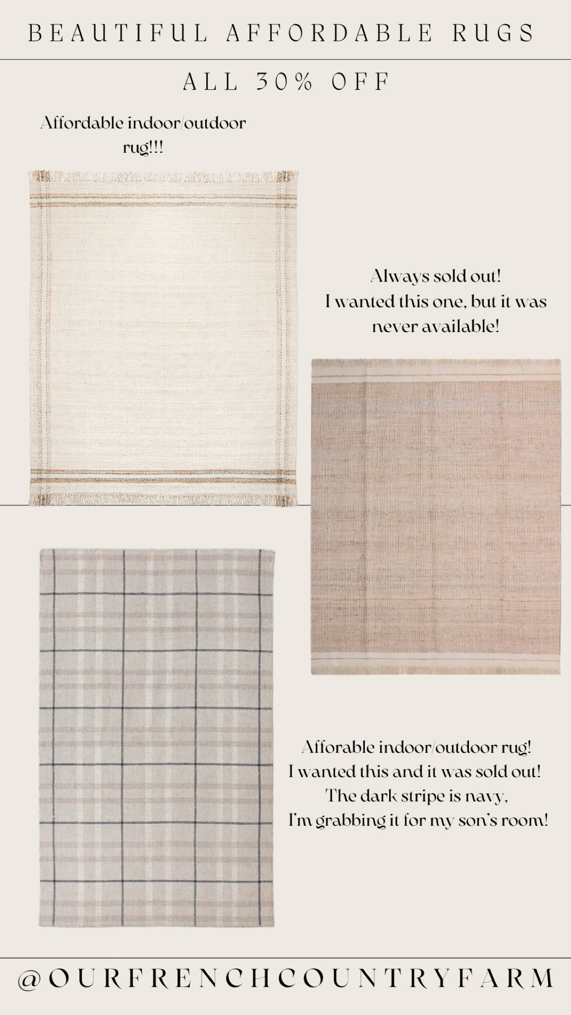 Run to grab these rugs!  2 are always sold out!  I’m 
 definitely a fringe rug girl!  Two of these are indoor/outdoor!

#LTKkids #LTKhome #LTKfamily