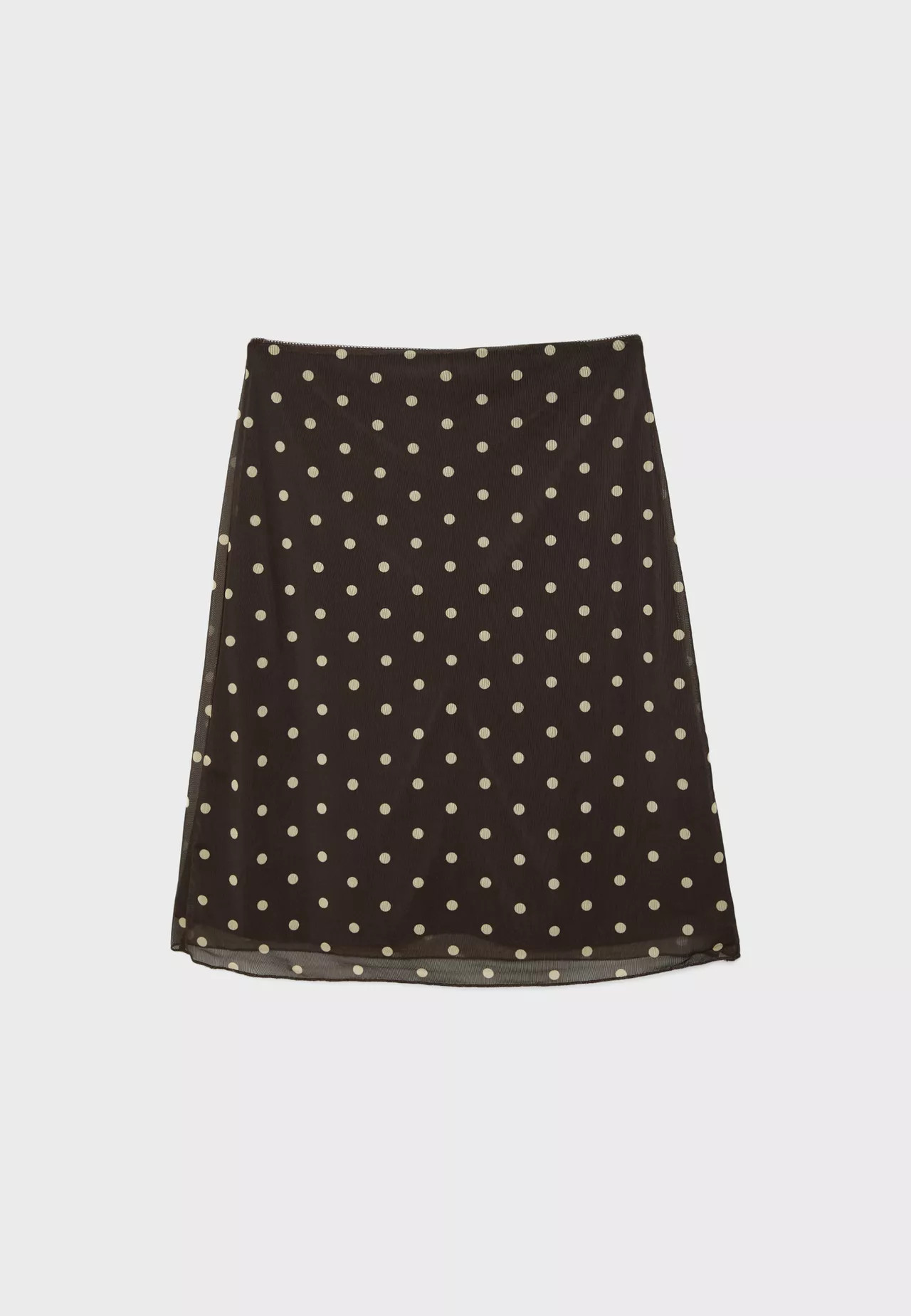 Midi-Rock aus T\u00fcll mit Tupfenprint - Mode f\u00fcr Damen | Stradivarius Deutschland | Stradivarius DE