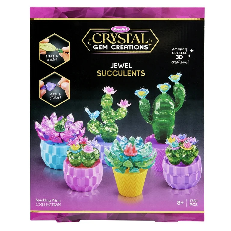 Crystal Gem Creations Jewel Succulents Kit by RoseArt, 175 Pieces, Great for Adults, Tweens and C... | Walmart (US)