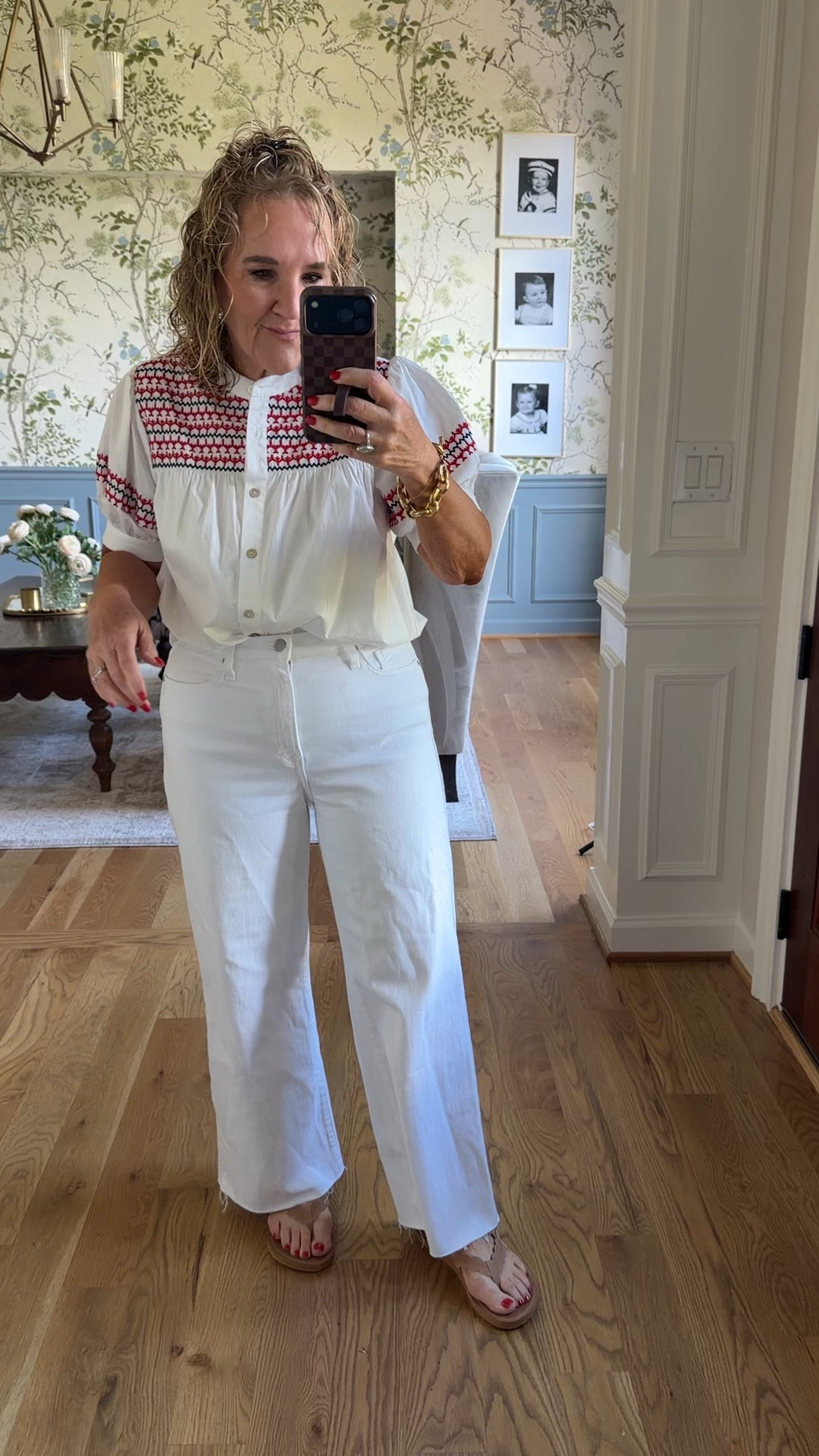 Use code USA15 15% off Americana collection at Avara. Top included. Wearing a medium. 
29 in the jeans

#LTKSaleAlert #LTKOver40 #LTKSeasonal