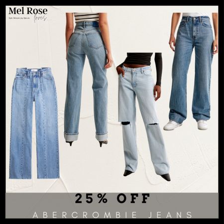 25% off all Abercrombie jeans!
Their jeans always sell out, so if you want it, snag it now!

15% off almost everything else.

I will never stop saying how much I live the Curve Love jeans!


#LTKmidsize #LTKfindsunder100 #LTKsalealert