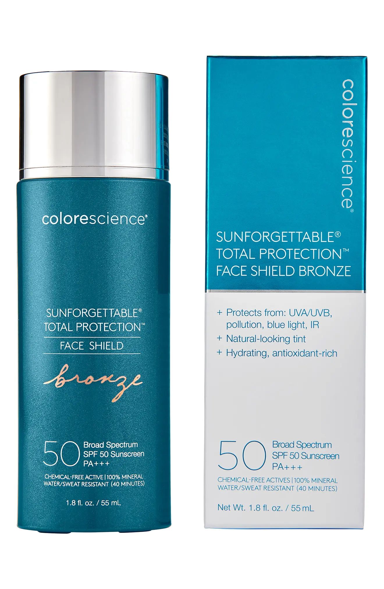 Colorescience Sunforgettable Total Protection Face Shield Bronze Spf 50 Sunscreen | Nordstrom