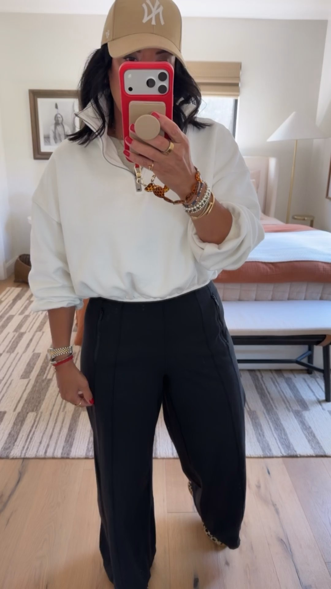 I’m a size 8 and did a medium in the pants and a medium in the top. Shoes fit tts (I’m a 9.5/10 and did a 10/40). 



#LTKMidsize #LTKootd #LTKOver40