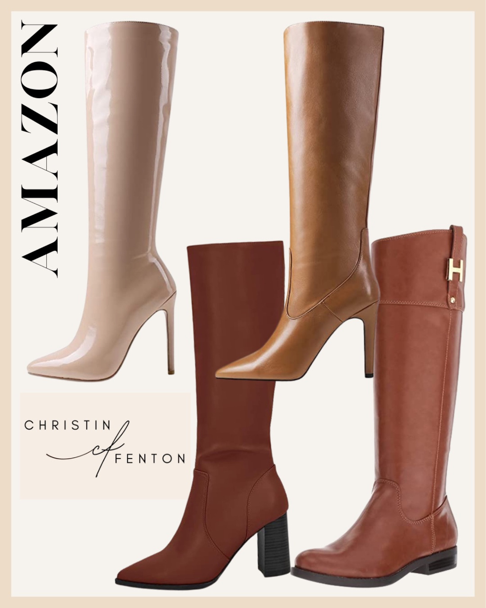 Amazon boots, knee high boots, tall boots, leather boots, riding boots, winter boots @shop.ltk #liketkit #founditonamazon 🥰 Thank you for shoe shopping with me! 🤍 XO Christin  #LTKshoecrush #LTKworkwear #LTKstyletip #LTKsalealert #LTKunder50 #LTKunder100 #LTKGiftGuide #LTKSeasonal 