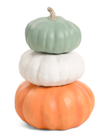 Set Of 3 Outdoor Safe Stacking Pumpkins | Pillows & Decor | Marshalls | Marshalls