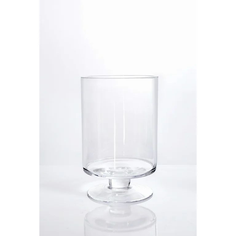 Better Homes & Gardens Medium Glass Pedestal Candle Holder, Clear - Walmart.com | Walmart (US)