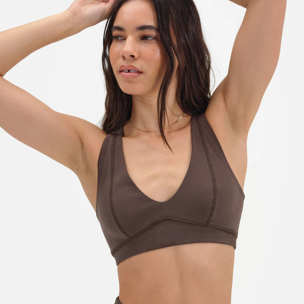 Organic Stretch V-Neck Bra | MATE The Label