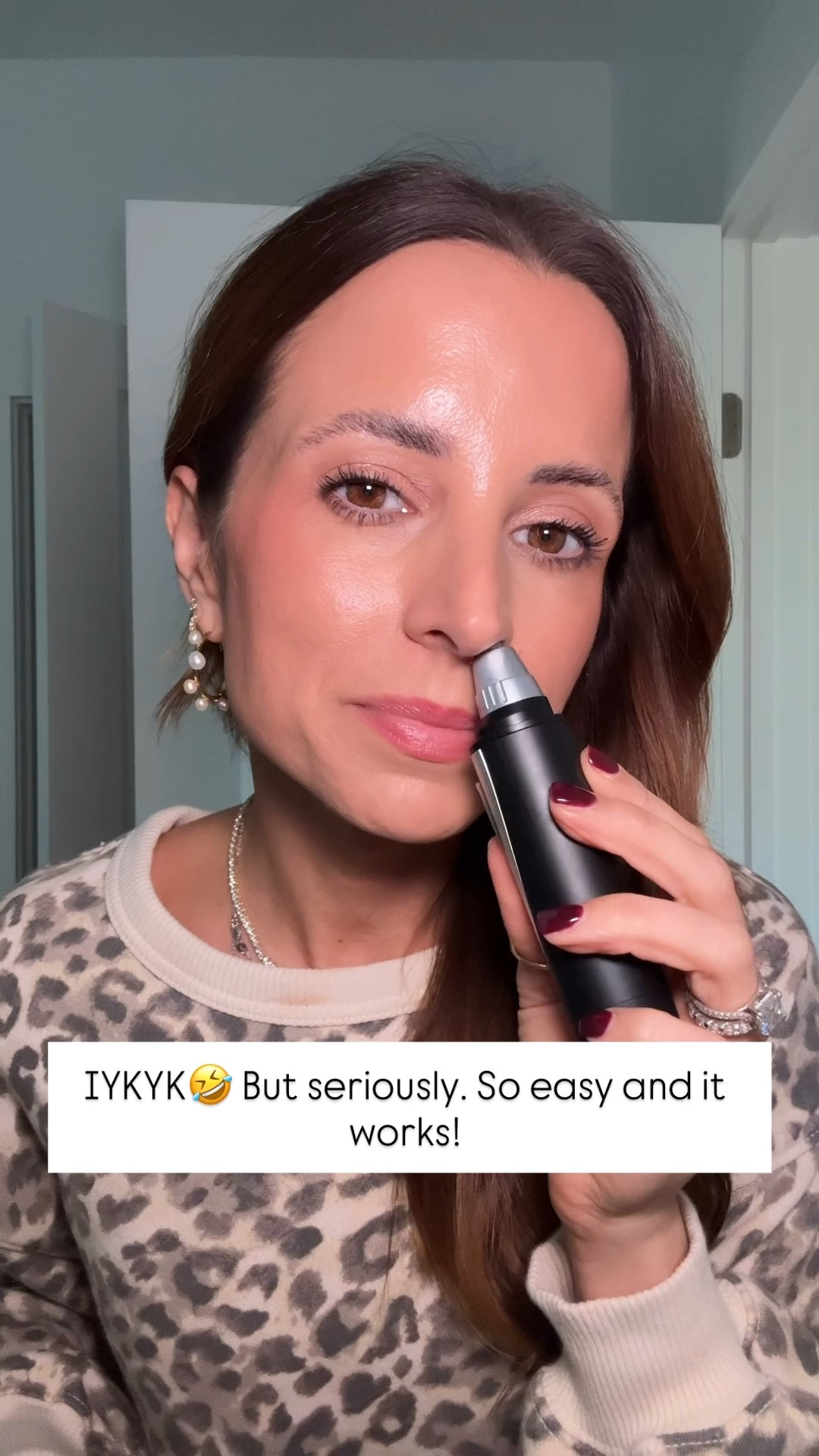 This nose hair trimmer is amazing 😅 Geta the job done. No explanation needed!

#LTKmorningroutine #LTKBeauty #LTKselfcare