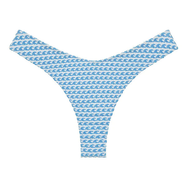 Wave Repeat Lulu (Zig-Zag Stitch) Bikini Bototm | Montce