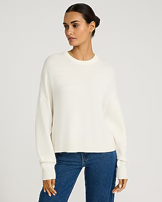 Ultrasoft Relaxed Crew Neck Sweater | Express