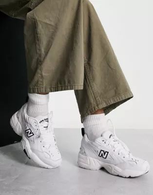 New Balance 608 chunky trainers in white | ASOS (Global)