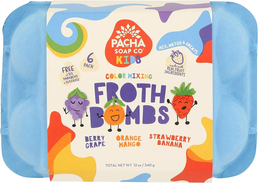 PACHA SOAP Color Changing Froth Bomb 6 Count, 12 OZ | Amazon (US)
