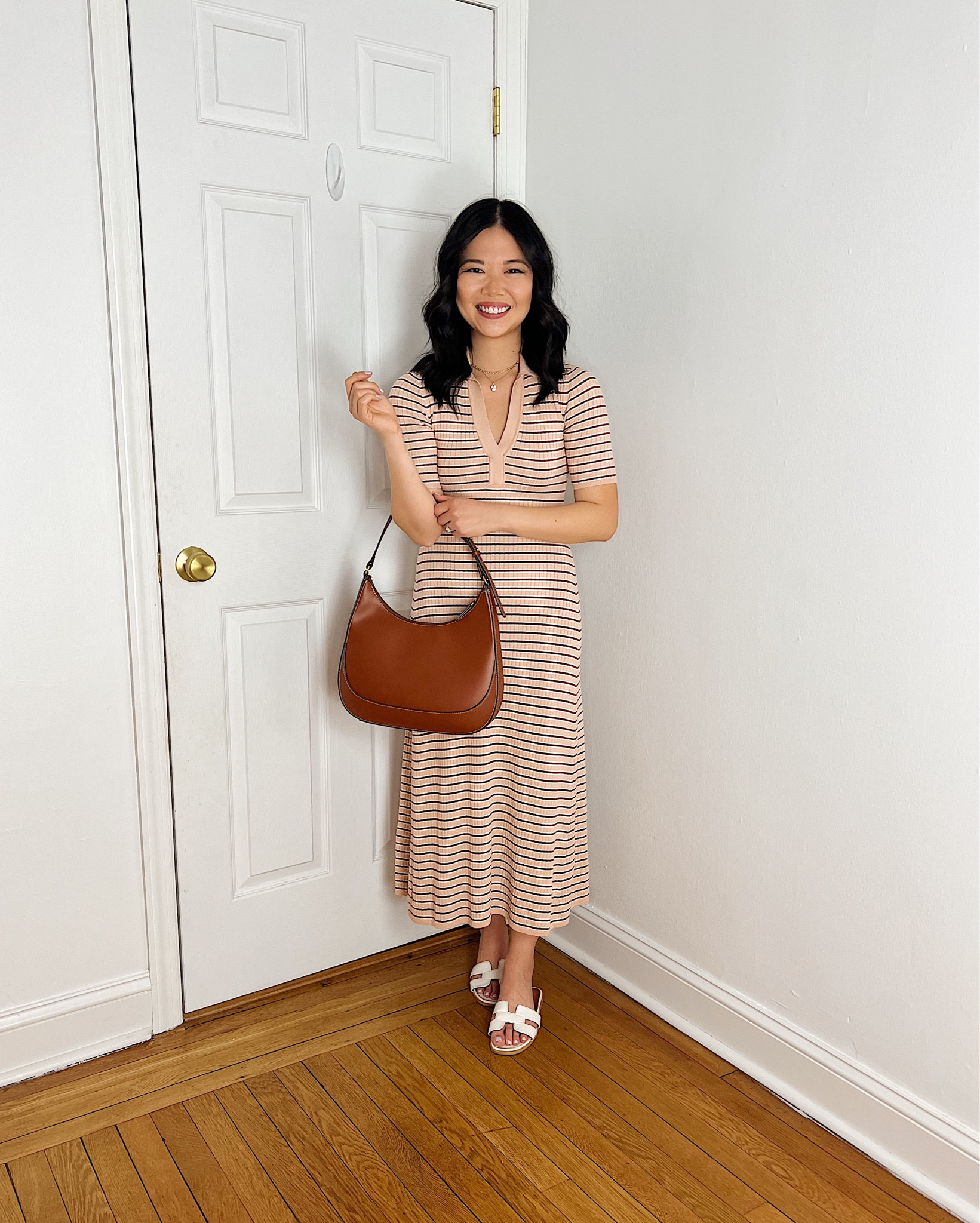 beige dress with pearls Mew Mews Kunigunde High Neck Pearl Mesh Mini Dress
