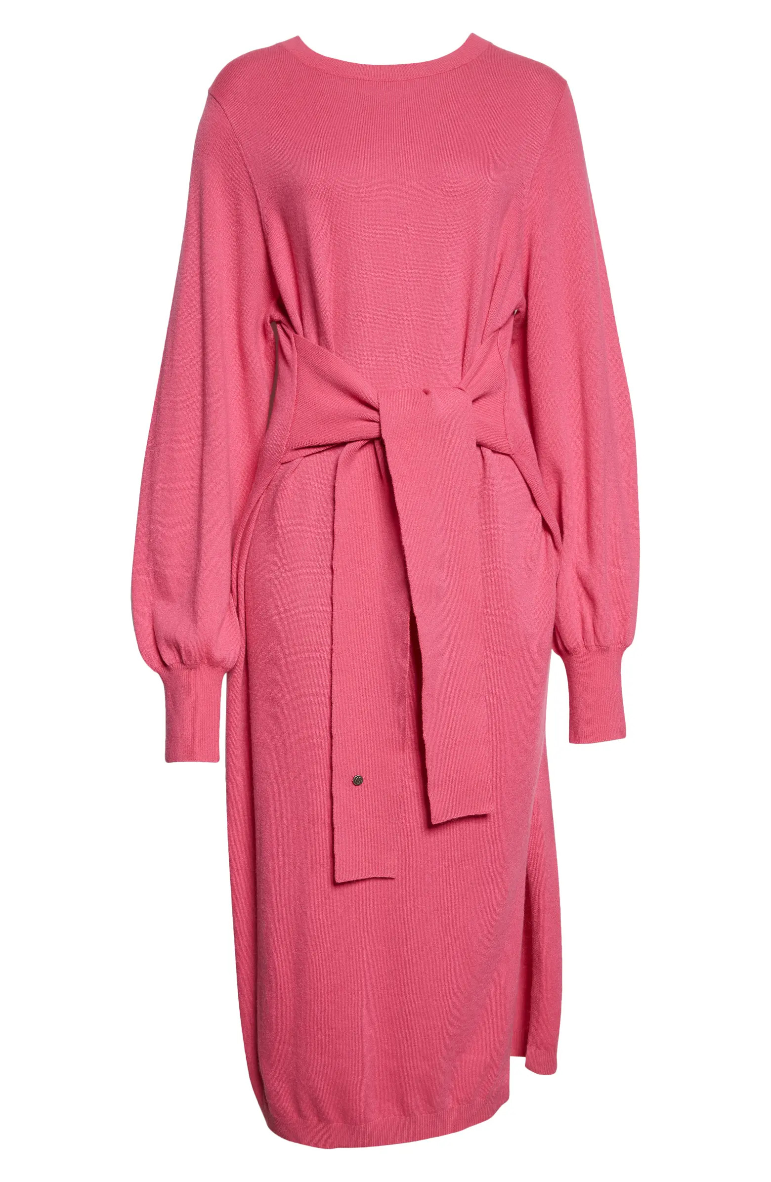Ted Baker London Essya Slouchy Long Sleeve Tie Waist Sweater Dress | Nordstrom | Nordstrom