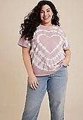 Plus Size Heart Tie Dye Graphic Tee | Maurices