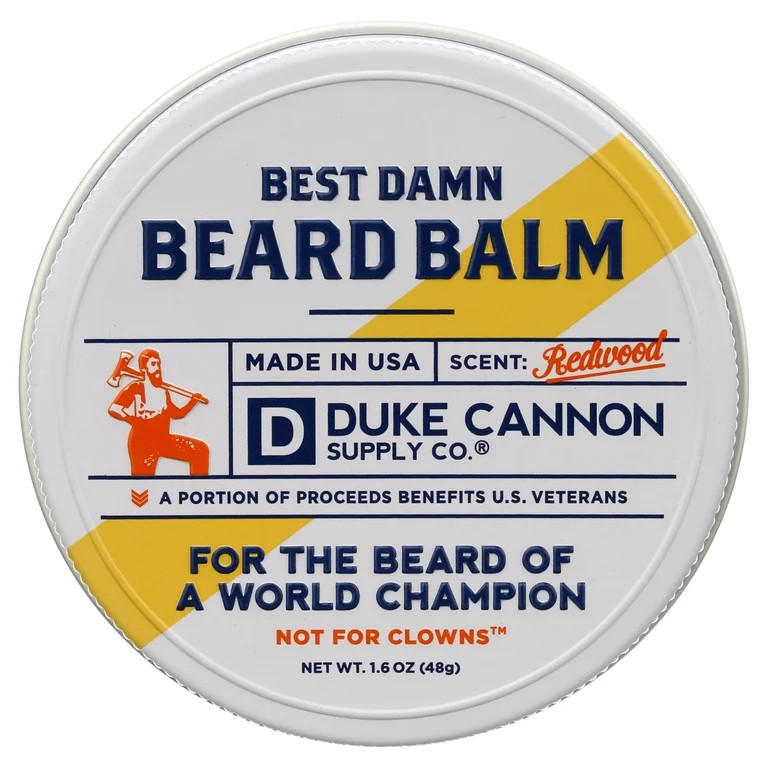 Duke Cannon Best Damn Beard Balm - Redwood Scent with Lanolin, 1.6 oz, 1 Premium Tin | Walmart (US)