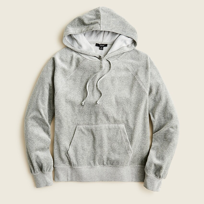Relaxed velour hoodie | J. Crew US