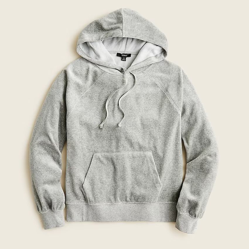 Relaxed velour hoodie | J.Crew US