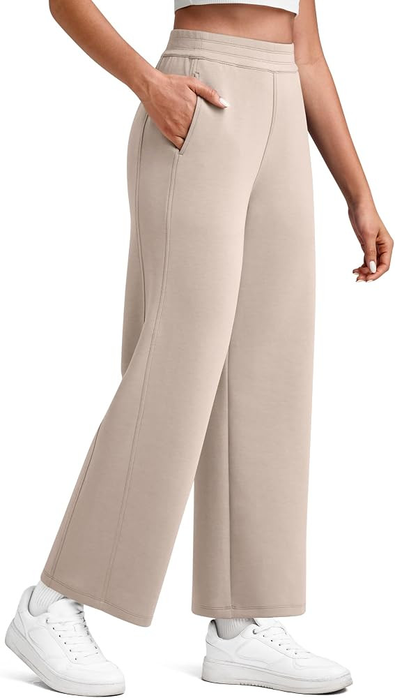 G4Free Smoofit Modal Soft Wide Leg Pants for Women Elastic Waist 7/8 Length Ankle Casual Dressy S... | Amazon (US)