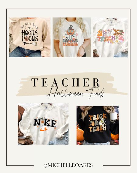Halloween Teacher Tees and Sweatshirts

#LTKSeasonal #LTKHalloween #LTKunder50