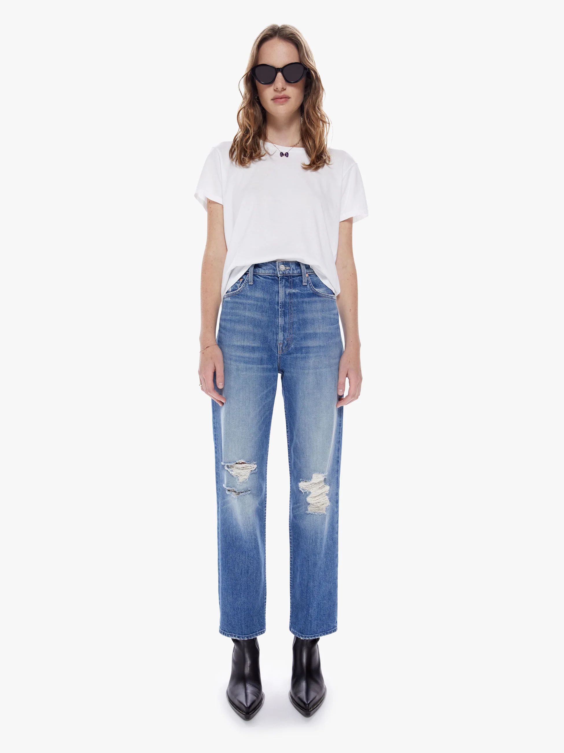 High Waisted Study Hover | Mother Denim