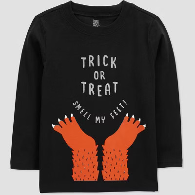 Carter's Just One You®️ Toddler Trick or Treat T- Shirt - Black/Orange | Target