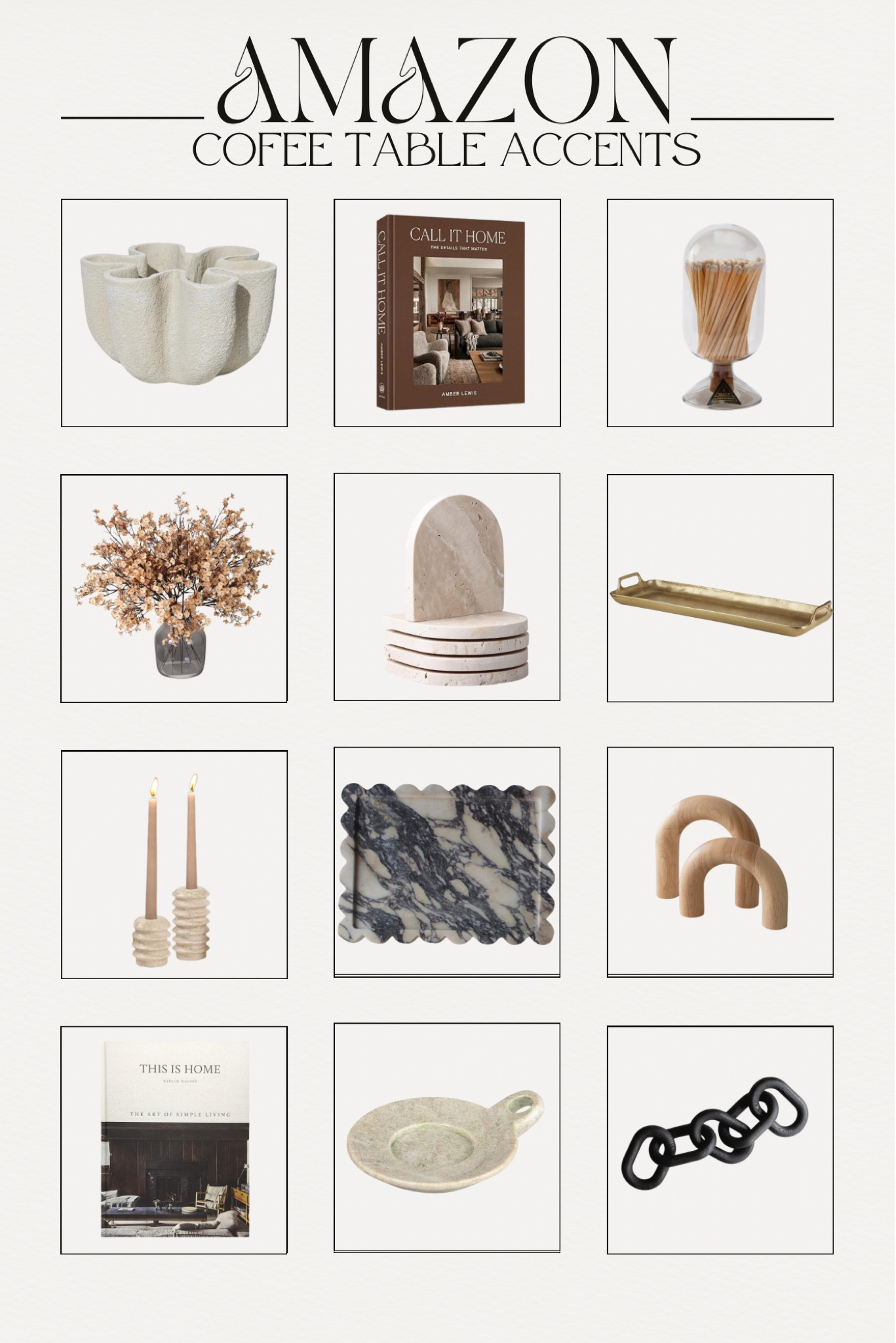 Coffee table decor 

Coffee table, home decor, decorative accent, decorative tray, vase, coffee table books, faux floral, house, interior decor, living room decor 

#LTKFindsUnder100 #LTKFindsUnder50 #LTKHome