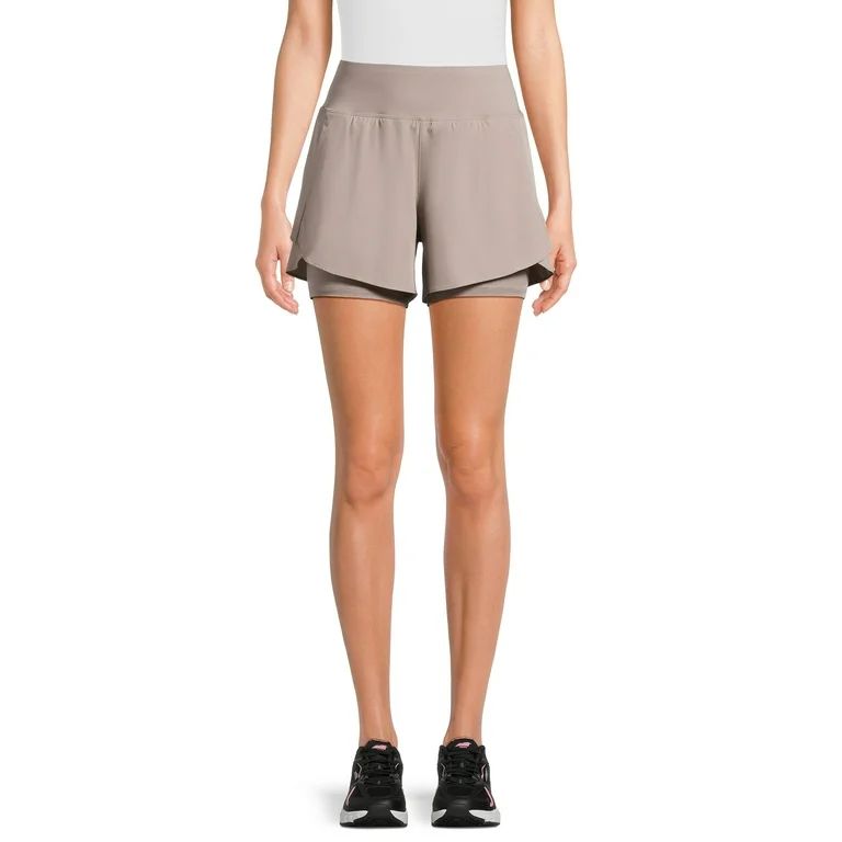 Avia Women's and Women's Plus Compression Waist Run Shorts, Sizes XS-XXXL | Walmart (US)