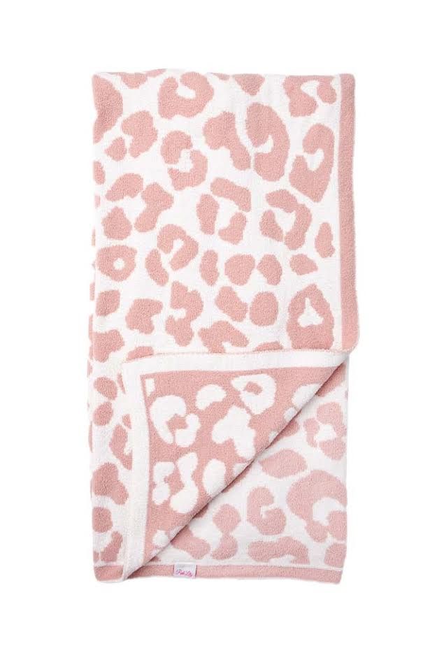 Keep You Warm Pink Leopard Print Blanket | Pink Lily