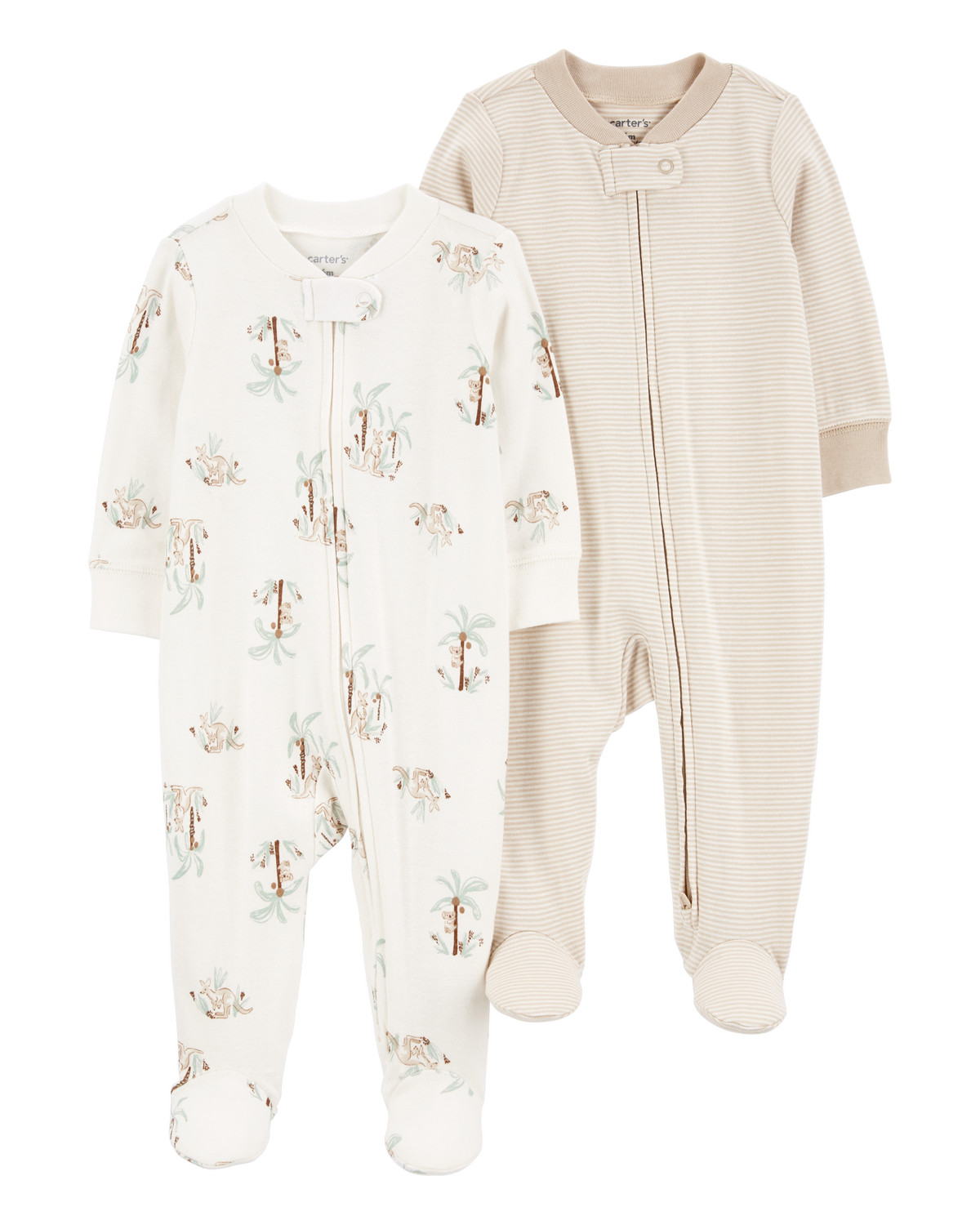 Baby 2-Pack 2-Way Zip Sleep & Play Pajamas | Carter's Inc