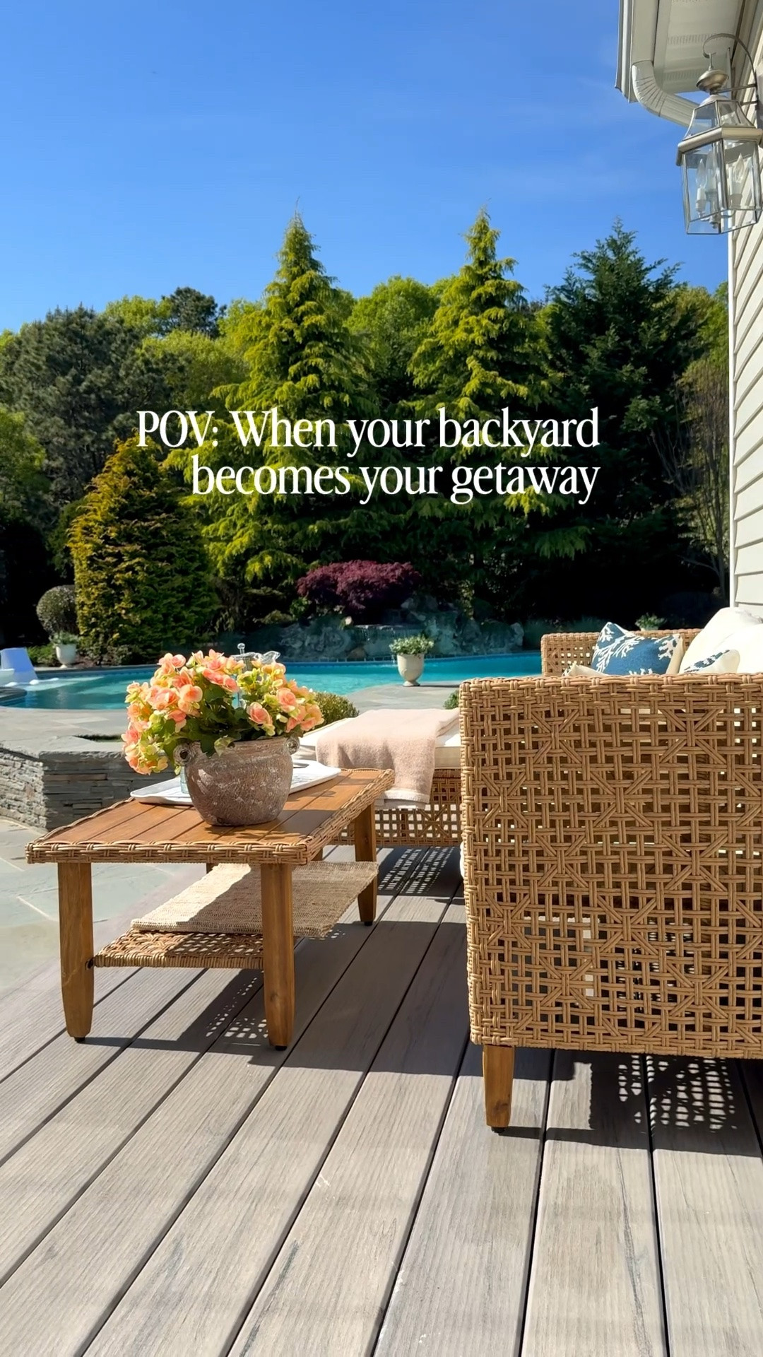 #Ad After a long cold winter, here’s everything you need to create a getaway in your own backyard — and it’s all from @wayfair. 🌿

This outdoor wicker seating set works for any size space, the prettiest cotton napkins and napkin rings to make every moment feel a little more special, and these glasses — we were served drinks in them at a resort and everything just tasted better in them. I knew I had to find them when we got home and leave it to Wayfair to have the exact ones. You can always find everything linked in my LTK shop too.

#WayfairPartner #wishyouwerehere #outdoor #Wayfair

outdoor living · backyard entertaining · outdoor seating · patio decor · backyard oasis · summer entertaining · outdoor style · outdoor small space solutions

#LTKSeasonal