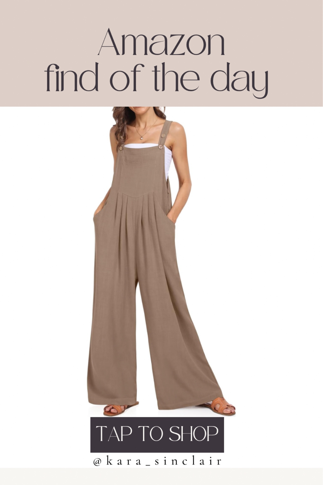 How cute are these casual, sleeveless jumpsuits feature wide-leg elegance and convenient pockets. Perfect for any occasion, pair them with a cozy sweater for an adorable, on-trend look. Embrace comfort without compromising style

#LTKfindsunder50 #LTKmidsize #LTKstyletip