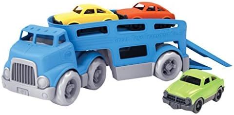 Green Toys Car Carrier Vehicle Set Toy, Blue, Standard | Amazon (US)