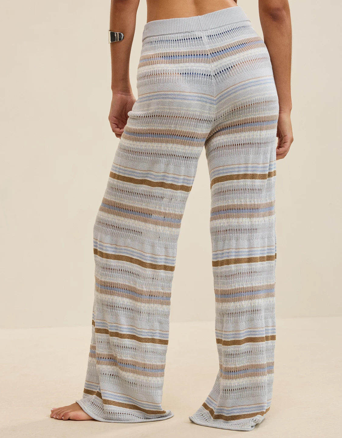 Aerie Open Knit Shimmer Pant | Aerie