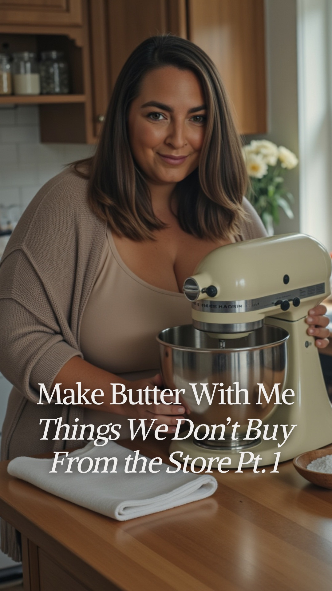 Butter is one of those things people think you have to buy at the store — but it’s actually just heavy cream that’s been mixed a little longer.

This is part one of my Things I Don’t Buy at the Store Anymore series, and homemade butter is one of the easiest swaps we’ve made at home. All you need is heavy cream and a stand mixer (I linked the exact one I use).

First, the cream turns into whipped cream — don’t stop there. Keep mixing, scrape the sides, and let it go until the butter fully separates from the buttermilk. Save that buttermilk (especially if you’re making cornbread later — trust me).

Once the butter forms, squeeze out as much liquid as you can, then rinse it under cold water until the water runs clear. This helps the butter last longer. Add salt to taste, shape it, and you’re done.

No additives. No preservatives. Just real food made at home — the kind that makes everyday meals feel better without overcomplicating life. 🧈

Linked: the mixer I use for this, plus a few other simple kitchen tools I actually reach for.

#ltkhome #fromscratch #homemadebutter #intentionalliving #simplehome #homesteadish #realfoodathome 

#LTKfoodie #LTKHome #LTKdayinmylife