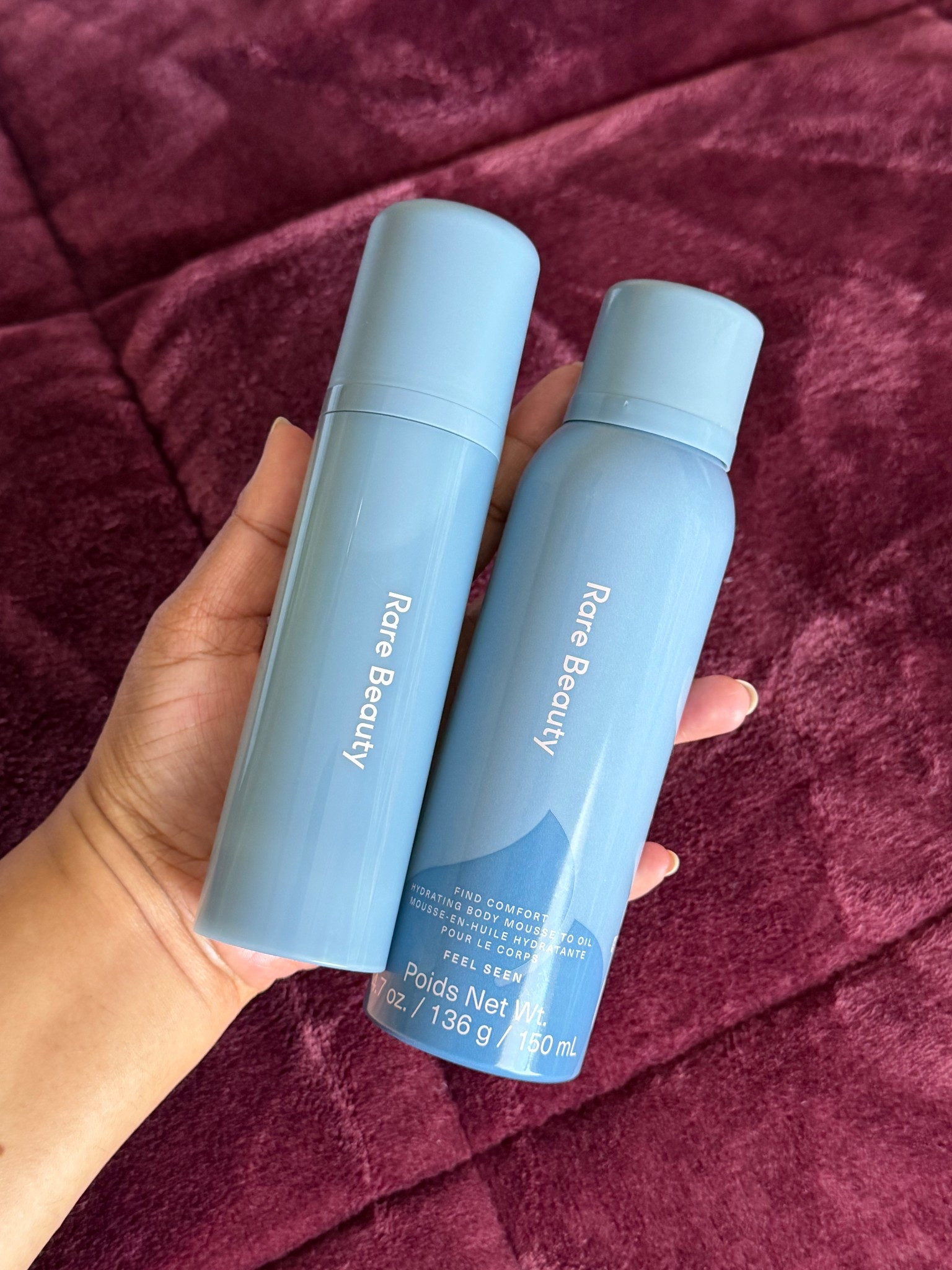 I frequently use the Find Comfort line, the OG scent is one of my absolute favorites. I was thrilled to hear a new scent in this line drop and am super grateful for my friends at Rare Beauty sending these my way. I prefer lighter scents and Feel Seen is just that - fresh with notes of honeydew and gives ocean air vibes. This scent comes in their hair and body mist and also a new product, mousse to body oil, which took me by surprise. The formula was light and non greasy yet very hydrating. 

#LTKFindsUnder50 #LTKBeauty #LTKmorningroutine