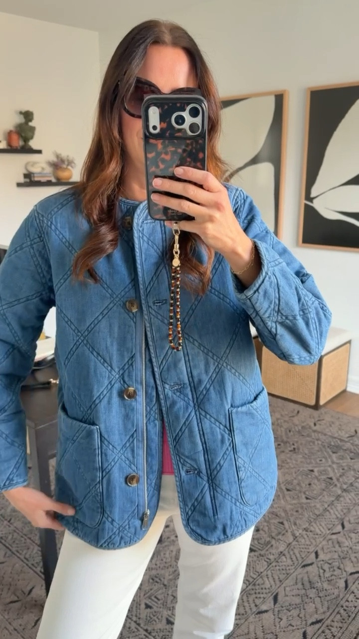This quilted jacket is so cute and the perfect extra layer! Wearing it here over a heart sweater and light jeans! 

#LTKFindsUnder100 #LTKootd #LTKTall