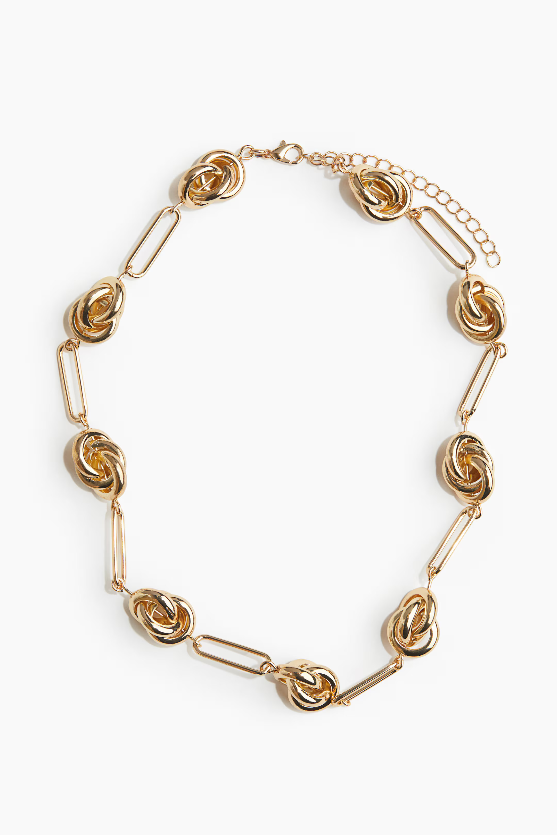Knot-Detail Chain Necklace - Gold-colored - Ladies | H&M US | H&M (US + CA)
