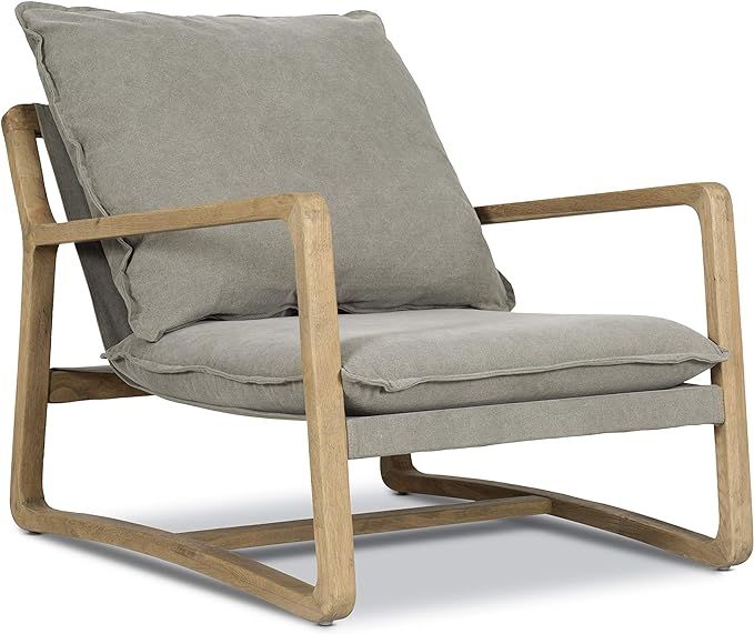 Poly and Bark Asher Lounge Chair in Dewdrop Grey | Amazon (US)