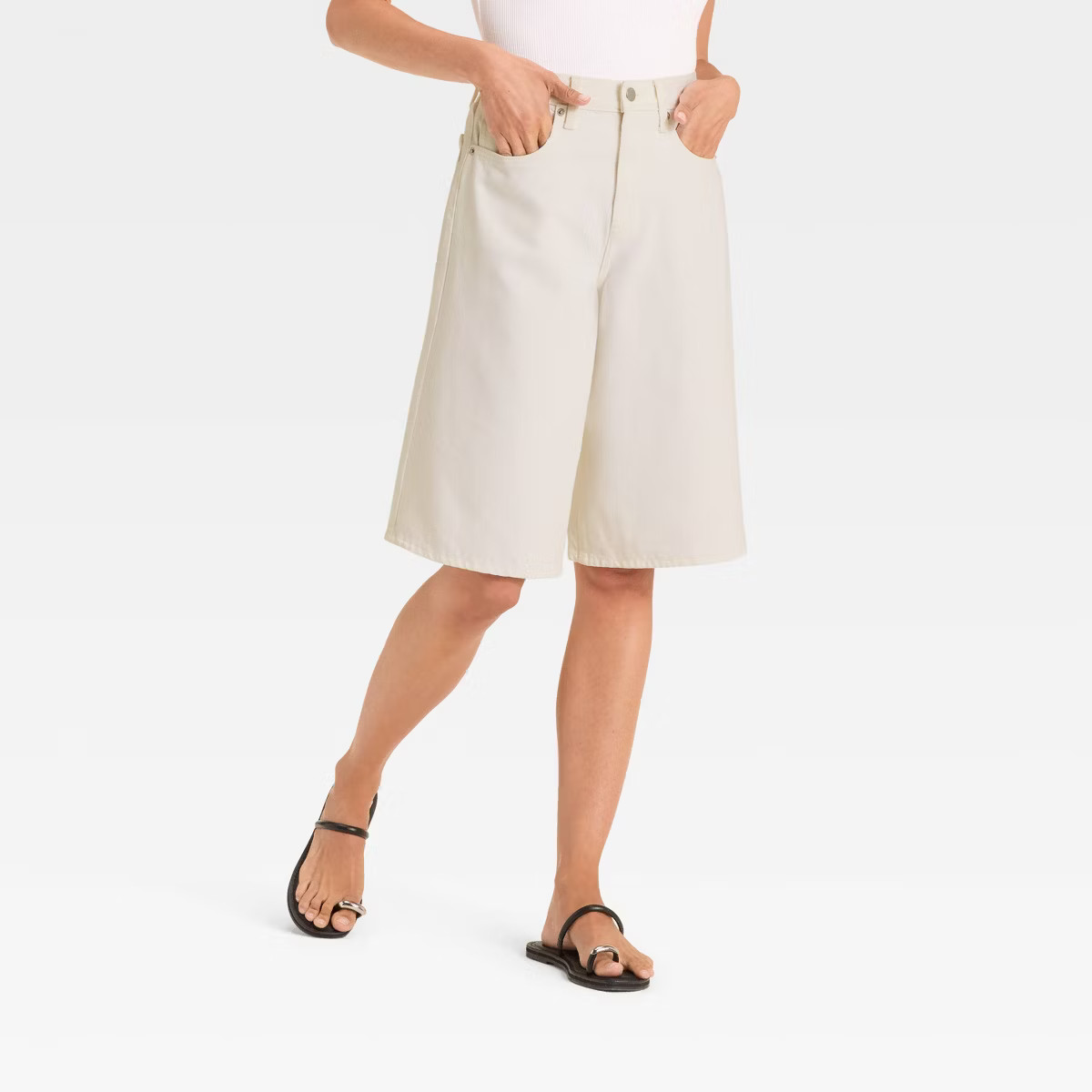 Women's High-Rise Long Denim Shorts - Universal Thread™ | Target