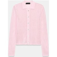 Zara - Polo Collar Cardigan - Pink - S - Woman | Zara US