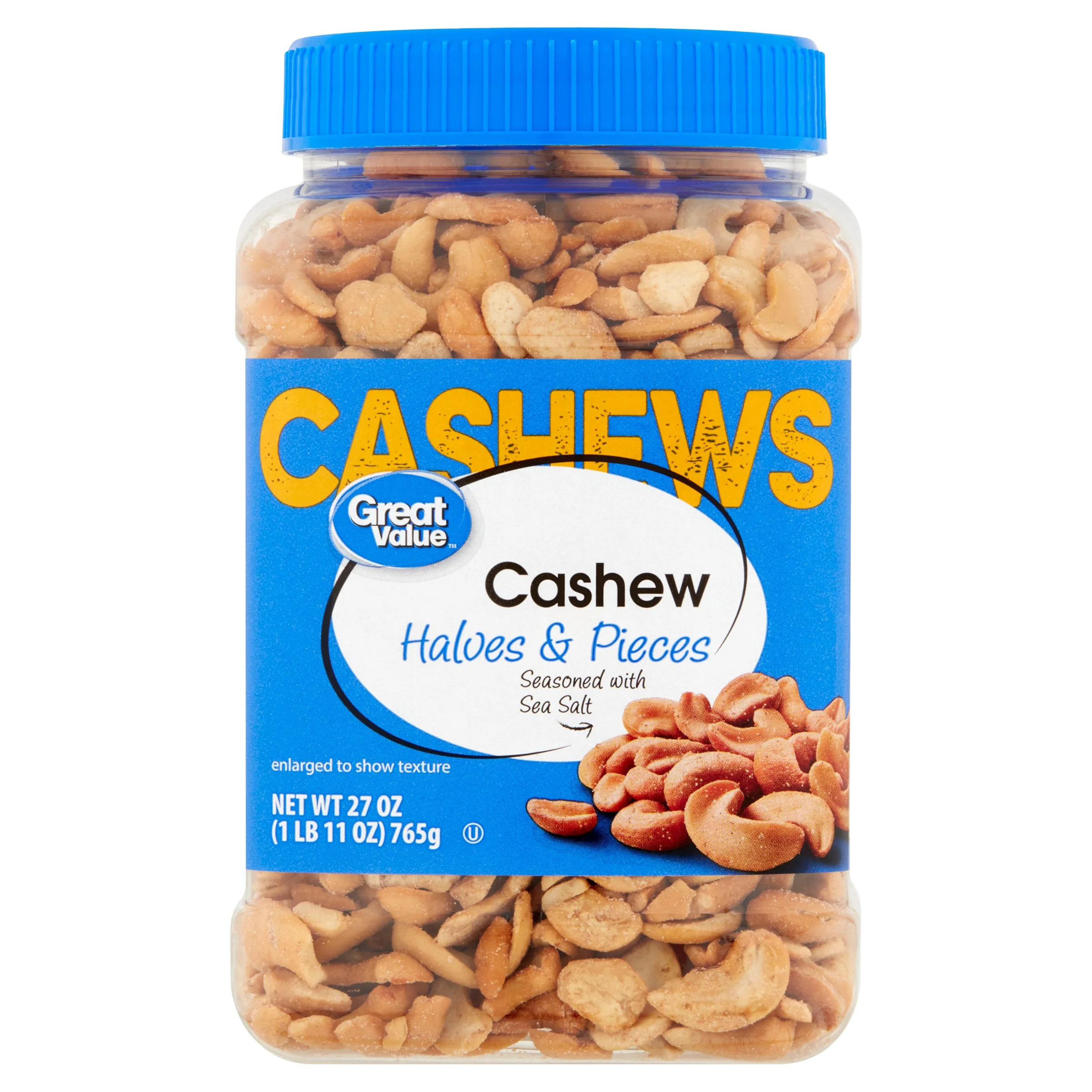 Great Value Cashew Halves & Pieces, 27 oz | Walmart (US)