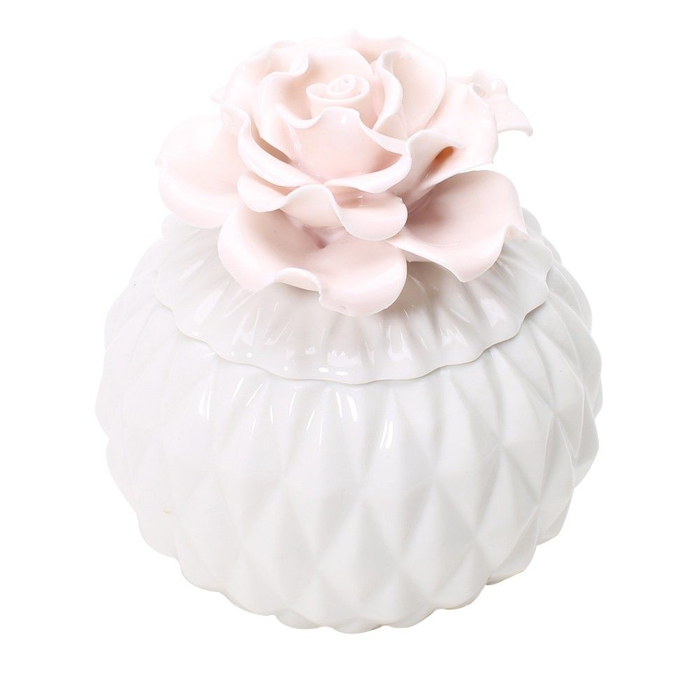 4.9oz Figural Ceramic Jar Candle Spring Bloom - Opalhouse, Pink | Target